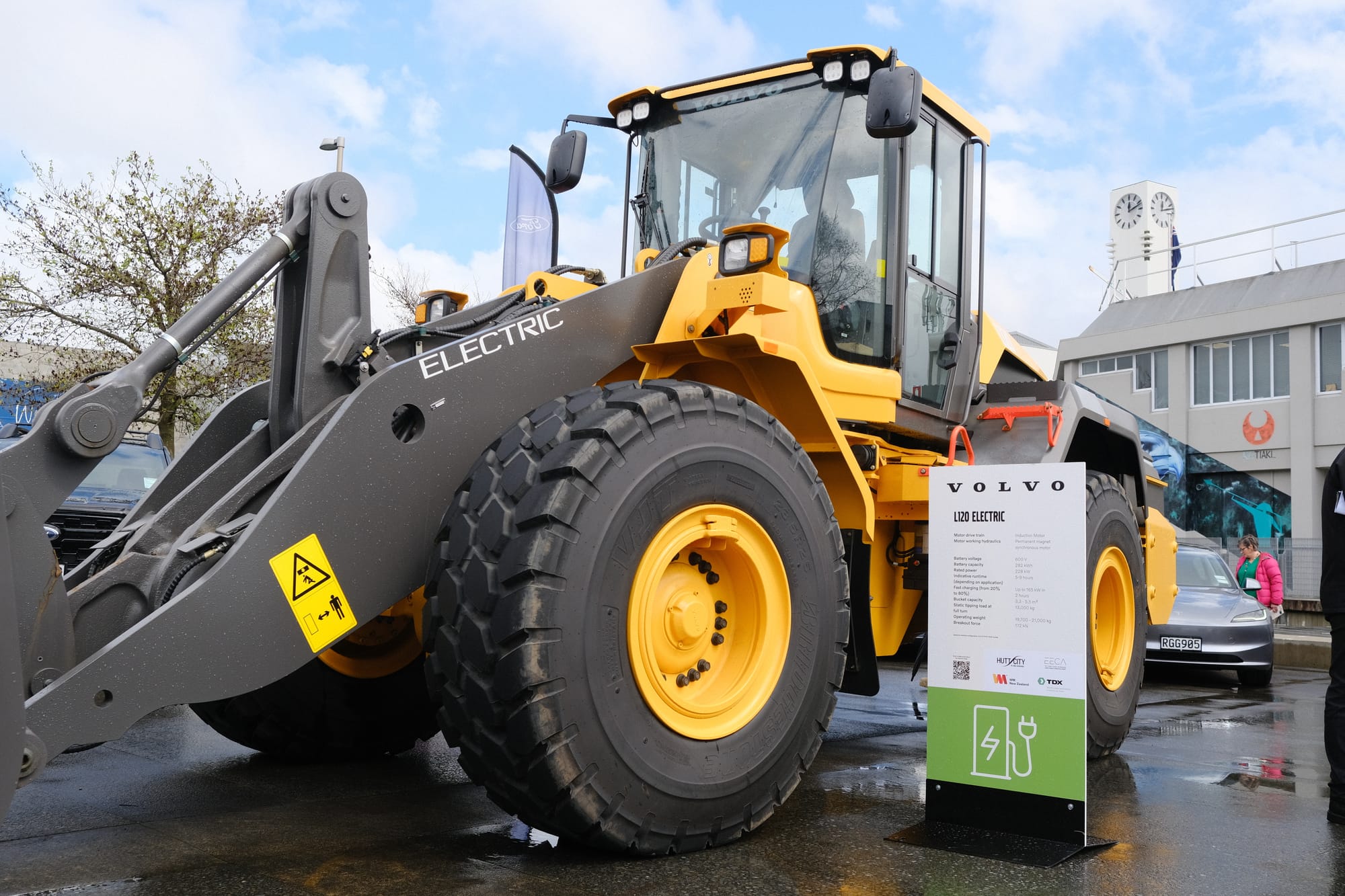 A volvo electric loader.