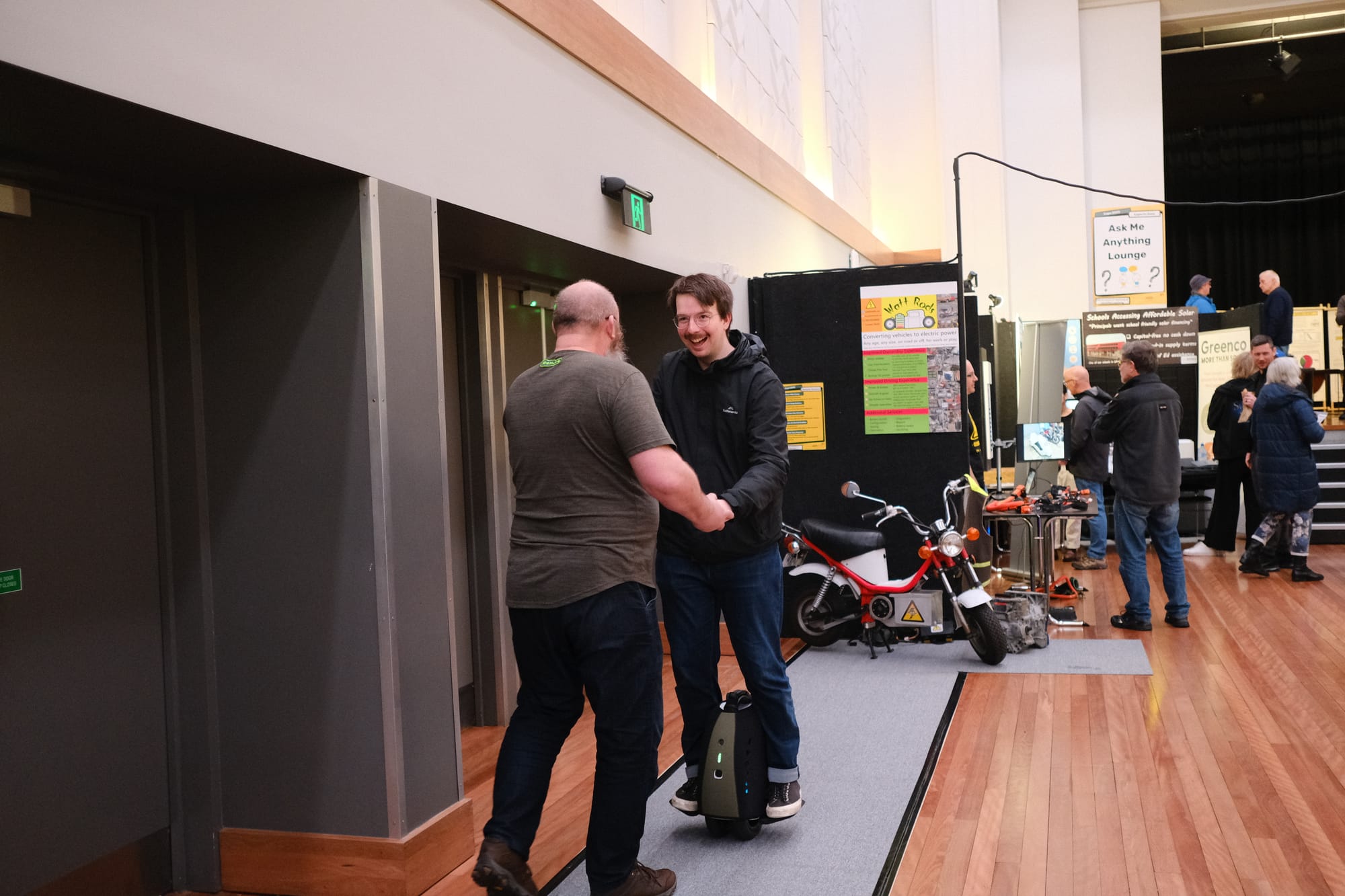Me, enjoying an electric unicycle ride.