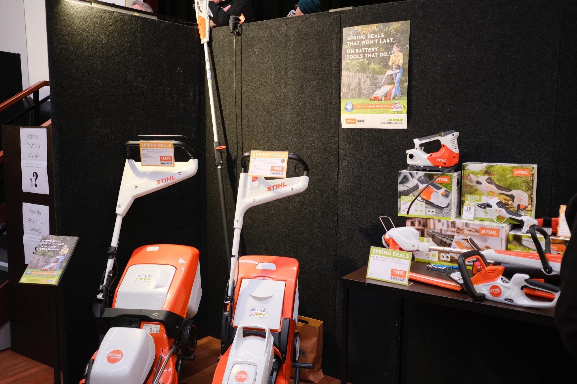 Electric gardening equipment. 