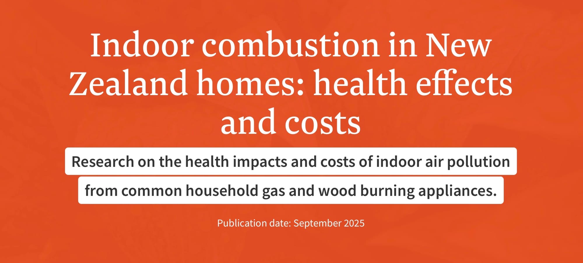 Title of an EECA study into burning stuff inside.